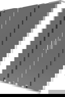 Mexen Velar L Duo parawan nawannowy 2-skrzydłowy rozsuwany 150 x 150 cm, grafit, chrom - 896-150-003-42-01