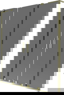 Mexen Velar L Duo parawan nawannowy 2-skrzydłowy rozsuwany 150 x 150 cm, grafit, złoty - 896-150-003-42-50