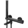 Mexen Diamond bateria wannowa z zestawem prysznicowym, czarny - 71530-70