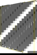 Mexen Velar L Duo parawan nawannowy 2-skrzydłowy rozsuwany 150 x 150 cm, grafit, złoty szczotkowany - 896-150-003-42-55