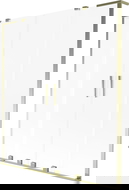 Mexen Velar L Duo parawan nawannowy 2-skrzydłowy rozsuwany 150 x 150 cm, szron, złoty - 896-150-003-32-50