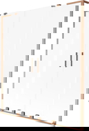 Mexen Velar L Duo parawan nawannowy 2-skrzydłowy rozsuwany 150 x 150 cm, szron, miedź szczotkowana - 896-150-003-32-65
