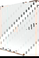 Mexen Velar L Duo parawan nawannowy 2-skrzydłowy rozsuwany 150 x 150 cm, transparent, różowe złoto - 896-150-003-02-60