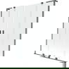 Mexen Velar L Duo parawan nawannowy 2-skrzydłowy rozsuwany 150 x 150 cm, transparent, gun gray szczotkowany - 896-150-003-02-66