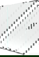 Mexen Velar L Duo parawan nawannowy 2-skrzydłowy rozsuwany 150 x 150 cm, transparent, gun metal - 896-150-003-02-95