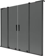 Mexen Velar L Duo parawan nawannowy 2-skrzydłowy rozsuwany 180 x 150 cm, grafit, czarny - 896-180-003-42-70