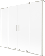 Mexen Velar L Duo parawan nawannowy 2-skrzydłowy rozsuwany 180 x 150 cm, szron, nikiel szczotkowany - 896-180-003-32-97