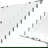 Mexen Velar L Duo parawan nawannowy 2-skrzydłowy rozsuwany 180 x 150 cm, transparent, gun metal - 896-180-003-02-95