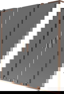 Mexen Velar L Duo parawan nawannowy 2-skrzydłowy rozsuwany 140 x 150 cm, grafit, różowe złoto - 896-140-003-42-60