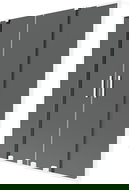 Mexen Velar L Duo parawan nawannowy 2-skrzydłowy rozsuwany 160 x 150 cm, grafit, biały - 896-160-003-42-20