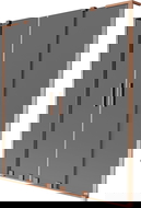 Mexen Velar L Duo parawan nawannowy 2-skrzydłowy rozsuwany 160 x 150 cm, grafit, miedź szczotkowana - 896-160-003-42-65