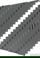 Mexen Velar L Duo parawan nawannowy 2-skrzydłowy rozsuwany 160 x 150 cm, grafit, gun metal - 896-160-003-42-95