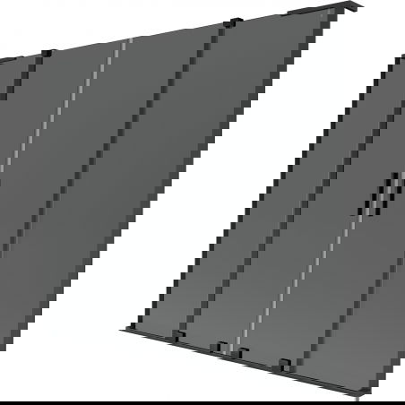 Mexen Velar L Duo parawan nawannowy 2-skrzydłowy rozsuwany 170 x 150 cm, grafit, czarny - 896-170-003-42-70