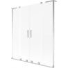 Mexen Velar L Duo parawan nawannowy 2-skrzydłowy rozsuwany 140 x 150 cm, szron, chrom - 896-140-003-32-01