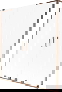Mexen Velar L Duo parawan nawannowy 2-skrzydłowy rozsuwany 140 x 150 cm, szron, różowe złoto - 896-140-003-32-60