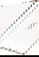 Mexen Velar L Duo parawan nawannowy 2-skrzydłowy rozsuwany 160 x 150 cm, szron, różowe złoto - 896-160-003-32-60