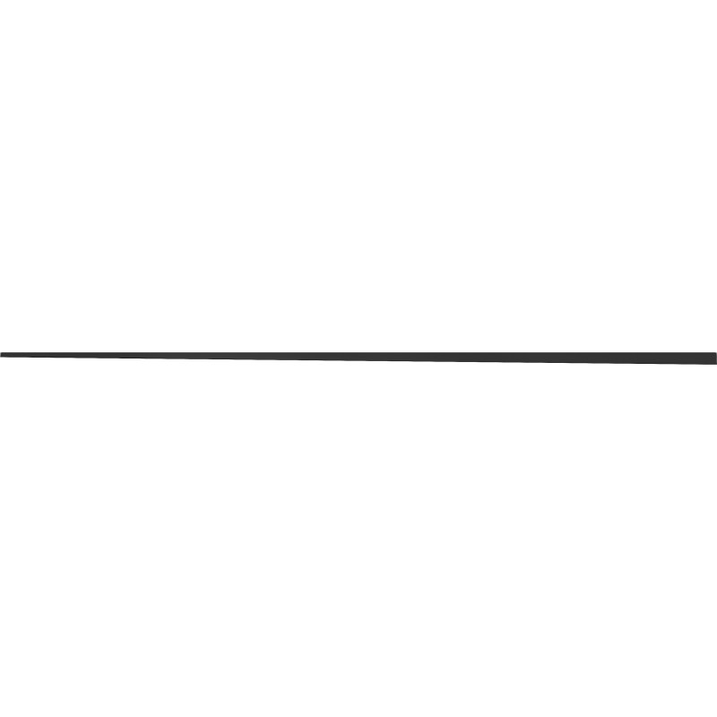 Mexen Line-B listwa spadkowa podłogowa 180 cm lewa, czarna - 187001180L