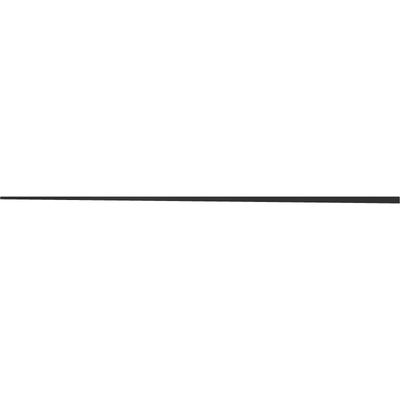 Mexen Line-B listwa spadkowa do szkła 180 cm lewa, czarna - 187004180L
