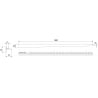 Mexen Line-B listwa spadkowa do szkła 180 cm prawa, inox - 181004180R