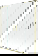 Mexen Velar L Duo parawan nawannowy 2-skrzydłowy rozsuwany 140 x 150 cm, transparent, złoty - 896-140-003-02-50