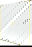 Mexen Velar L Duo parawan nawannowy 2-skrzydłowy rozsuwany 140 x 150 cm, transparent, złoty szczotkowany - 896-140-003-02-55