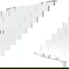 Mexen Velar L Duo parawan nawannowy 2-skrzydłowy rozsuwany 160 x 150 cm, transparent, chrom - 896-160-003-02-01