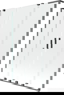 Mexen Velar L Duo parawan nawannowy 2-skrzydłowy rozsuwany 160 x 150 cm, transparent, gun gray szczotkowany - 896-160-003-02-66