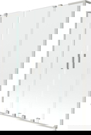 Mexen Velar L Duo parawan nawannowy 2-skrzydłowy rozsuwany 160 x 150 cm, transparent, nikiel szczotkowany - 896-160-003-02-97