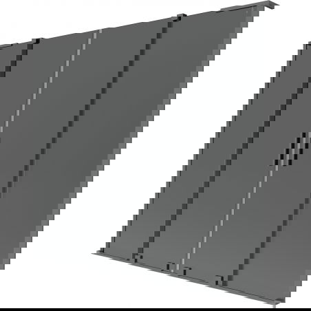 Mexen Velar L Duo parawan nawannowy 2-skrzydłowy rozsuwany 170 x 150 cm, grafit, gun metal - 896-170-003-42-95