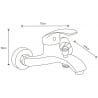 Mexen Fabia DF05 zestaw wannowy, czarny - 746503DF05-70