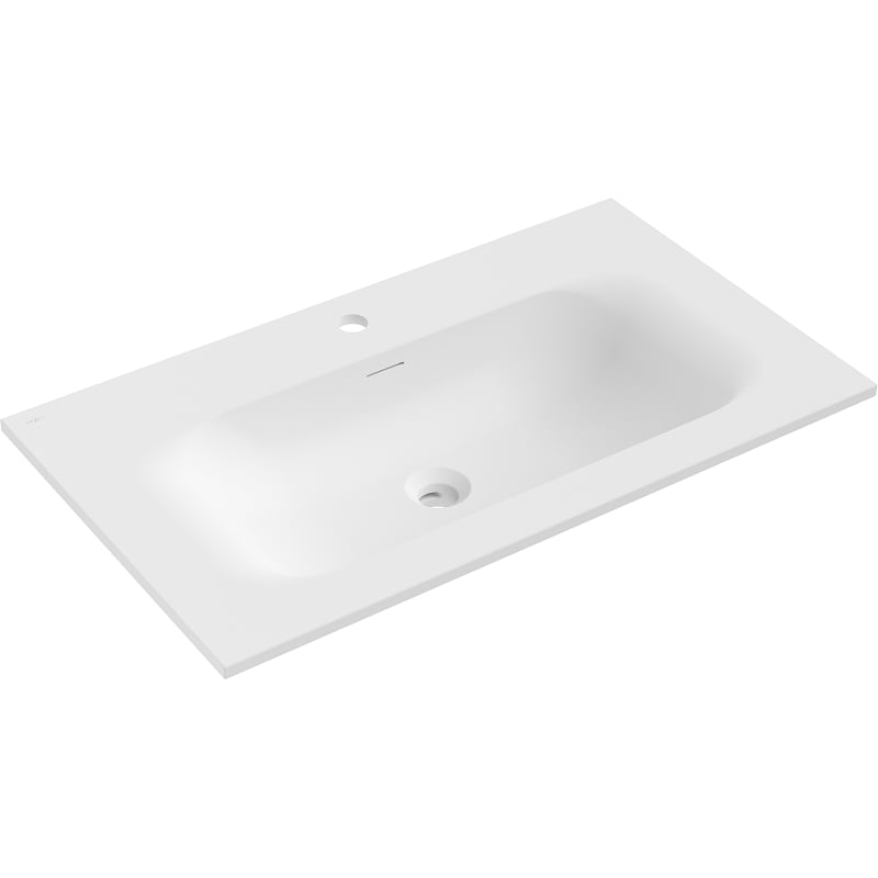 Mexen Vela umywalka wpuszczana w blat 81 x 46,5 cm, biała mat - 25238001