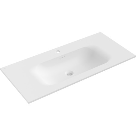 Mexen Vela umywalka wpuszczana w blat 101 x 46,5 cm, biała mat - 25231001