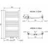 Mexen Ares grzejnik elektryczny 700 x 400 mm, 300 W, złoty - W102-0700-400-2300-50