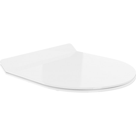 Mexen deska wolnoopadająca slim, duroplast, biała połysk - 39010100