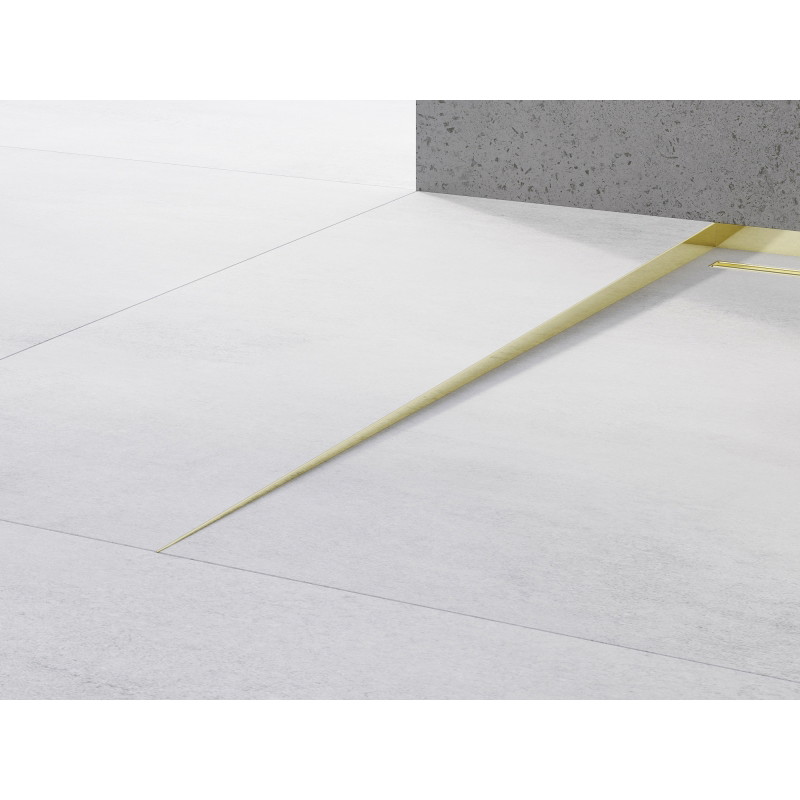 Mexen Line-B listwa spadkowa podłogowa 120 cm lewa, złota - 185001120L