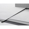 Mexen Line-B listwa spadkowa podłogowa 120 cm lewa, czarna - 187001120L