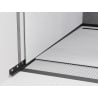 Mexen Line-B listwa spadkowa przyścienna 120 cm lewa, czarna - 187002120L