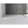 Mexen Line-B listwa spadkowa przyścienna 180 cm lewa, inox - 181002180L