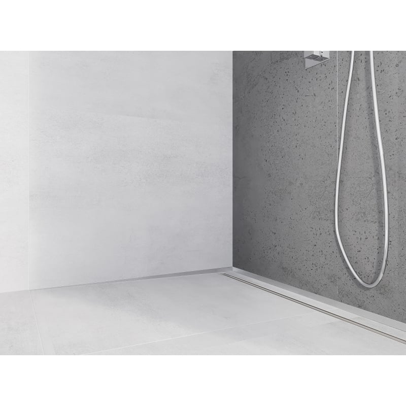 Mexen Line-B listwa spadkowa przyścienna 180 cm lewa, inox - 181002180L