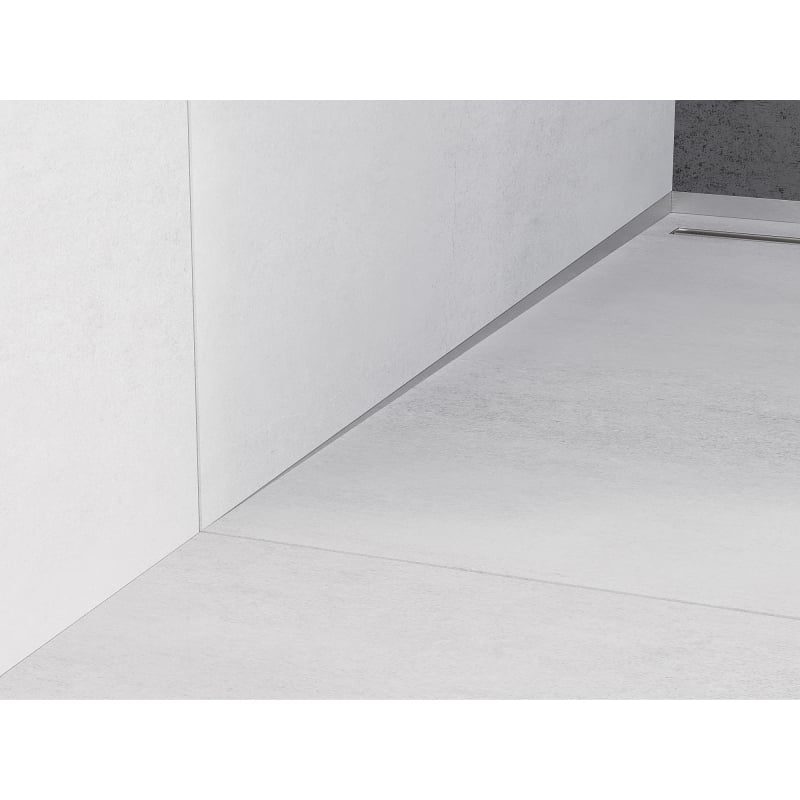 Mexen Line-B listwa spadkowa przyścienna 180 cm lewa, inox - 181002180L