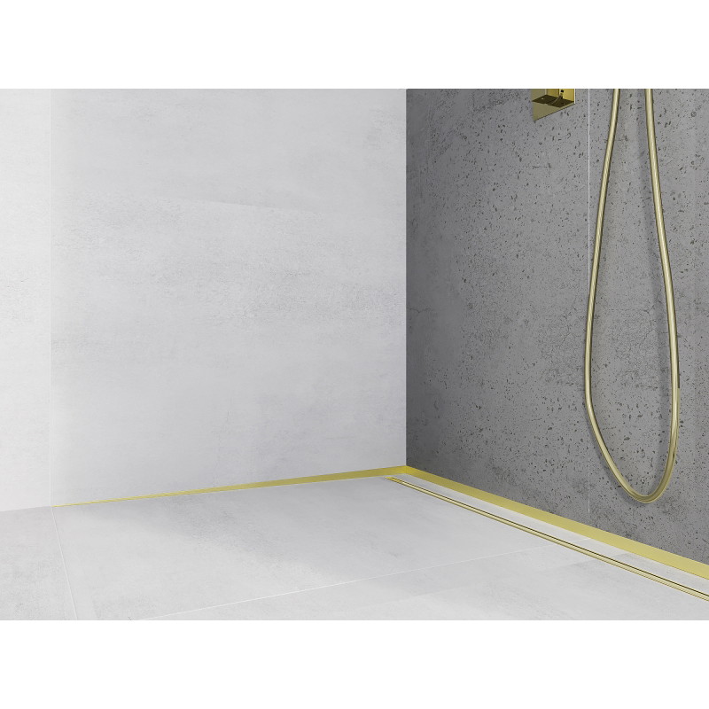 Mexen Line-B listwa spadkowa przyścienna 180 cm lewa, złota - 185002180L
