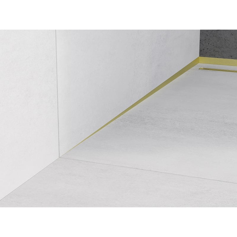 Mexen Line-B listwa spadkowa przyścienna 180 cm lewa, złota - 185002180L