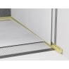 Mexen Line-B listwa spadkowa przyścienna 120 cm prawa, złota szczotkowana - 185502120R