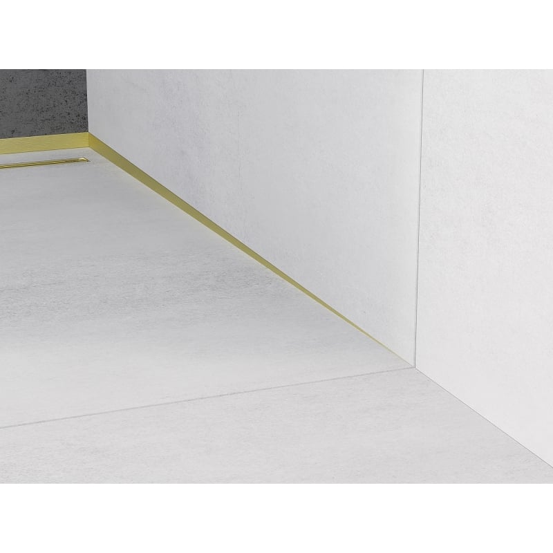Mexen Line-B listwa spadkowa przyścienna 120 cm prawa, złota szczotkowana - 185502120R