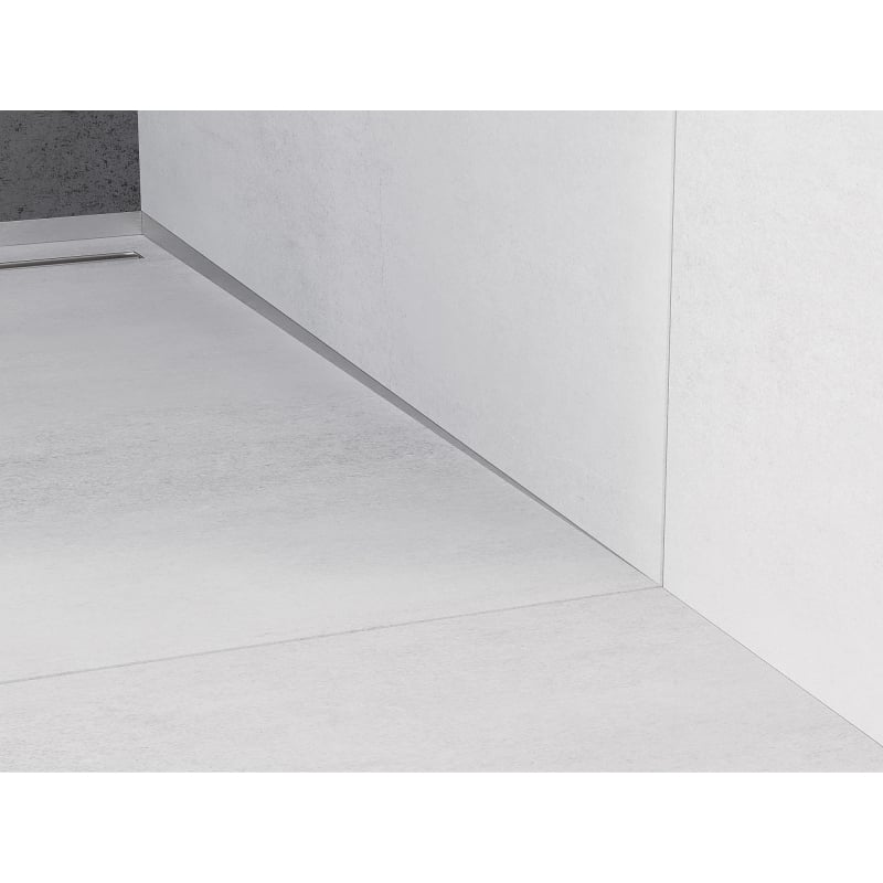 Mexen Line-B listwa spadkowa przyścienna 180 cm prawa, inox - 181002180R