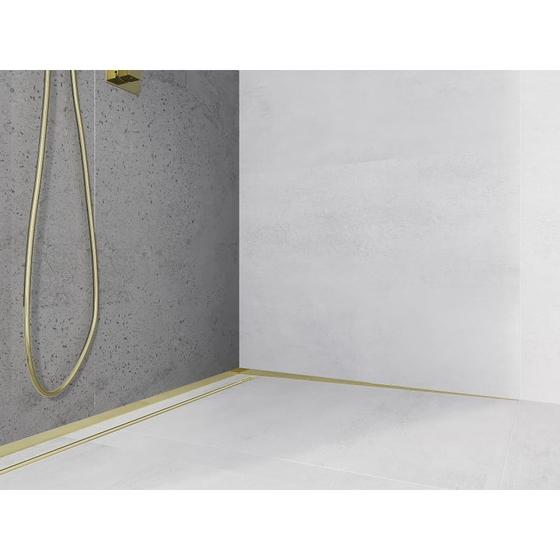 Mexen Line-B listwa spadkowa przyścienna 180 cm prawa, złota - 185002180R