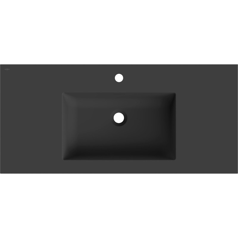 Mexen Otis umywalka wpuszczana w blat 101 x 46,5 cm, czarna mat - 25181071