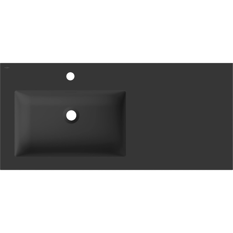 Mexen Otis umywalka wpuszczana w blat lewa 101 x 46,5 cm, czarna mat - 25181071L