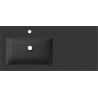 Mexen Otis umywalka wpuszczana w blat lewa 101 x 46,5 cm, czarna mat - 25181071L