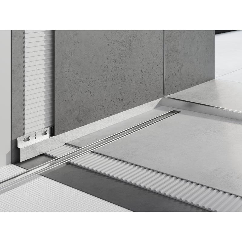 Mexen Line-B listwa brodzikowa czołowa 180 cm, inox - 181003180U